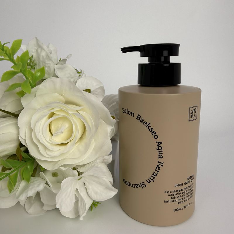 SALON BAEKSEO AQUA KERATIN SHAMPOO 500 ml (560гр)