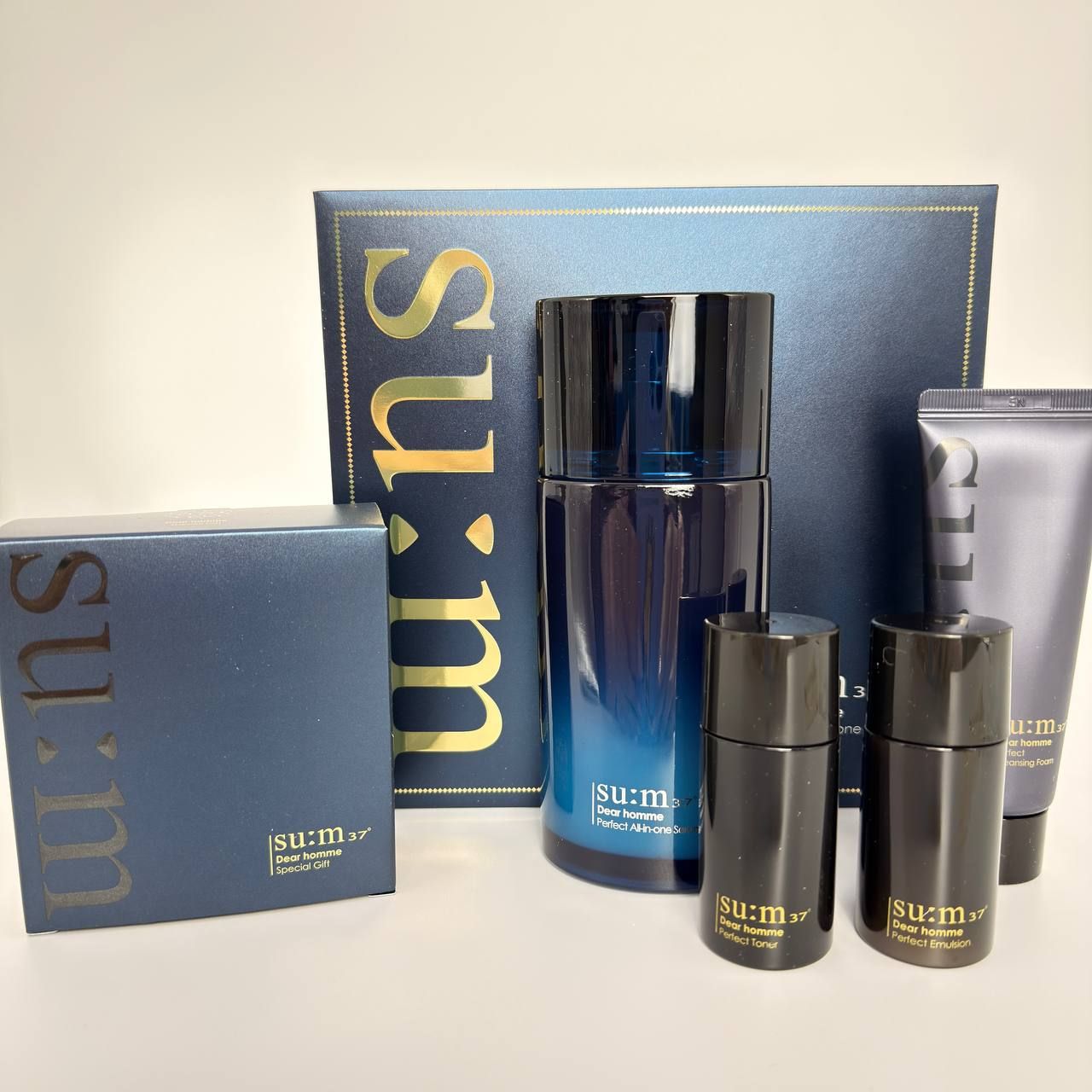 SU:M37 Dear Homme Perfect All-in-one Serum Special Set СИНИЙ (вес 880 гр)