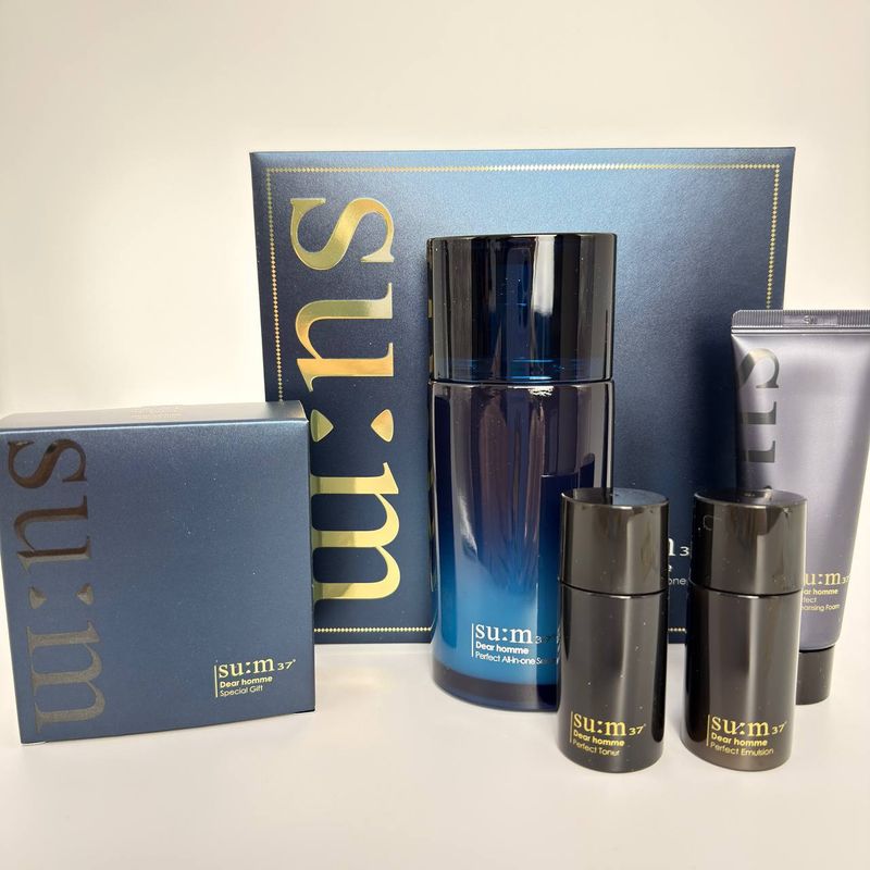 SU:M37 Dear Homme Perfect All-in-one Serum Special Set СИНИЙ (вес 880 гр)