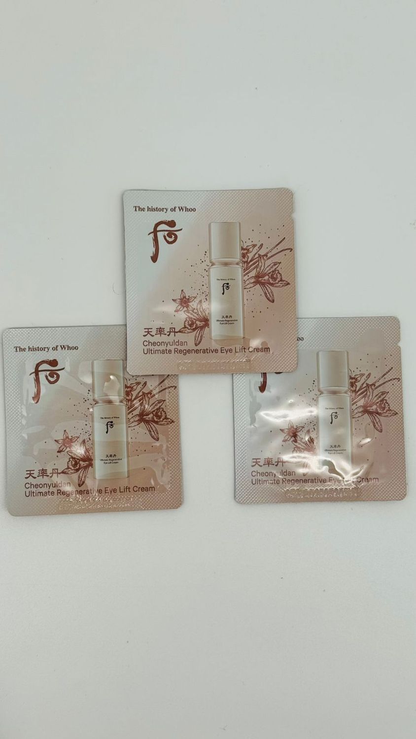 The History of Whoo Cheonyuldan Ultimate Regenerative Eye Lift Cream 120шт*1мл