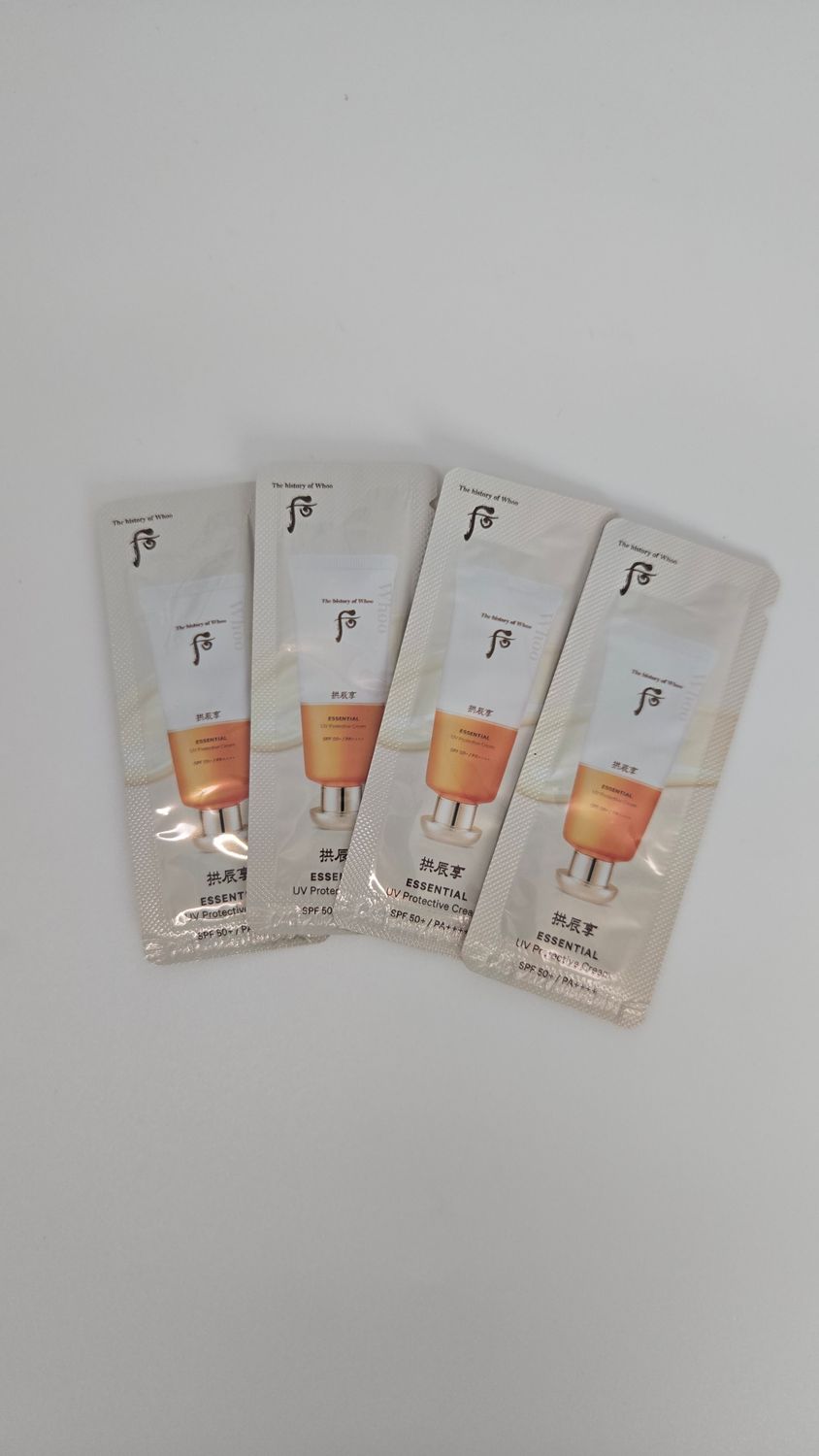 The History of Whoo ESSENTIAL UV Protective Cream SPF 50+ / PA++++ 1мл*120шт