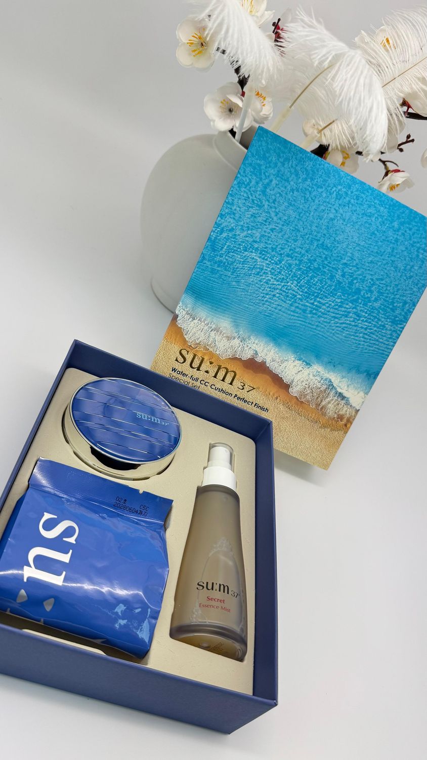 SU:M37 Water-full CC Cushion Perfect Finish Special Set SPF 50+/PA+++ (вес 450гр)
