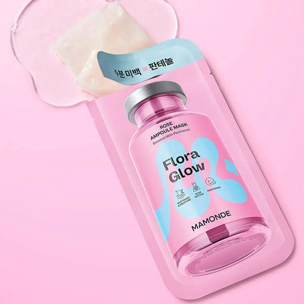 MAMONDE Rose Ampoule Mask Flora Glow