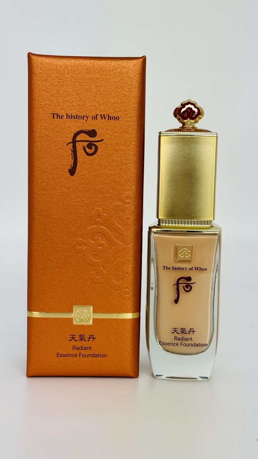 The history of Whoo Radiant Essence Foundation SPF35/PA++  40ml (вес 260 гр)