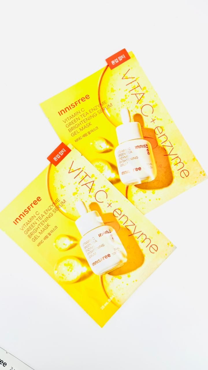 INNISFREE Vitamin C Green Tea Enzyme Brightening Serum Gel Mask