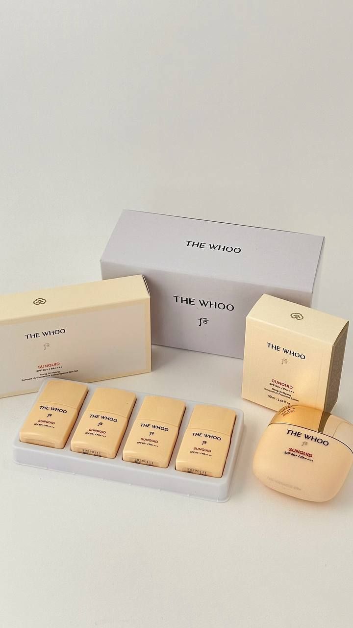 THE WHOO GONG Jin Hyang Sunquid UV Protective Lotion Special Set SPF50+/PA++++265гр