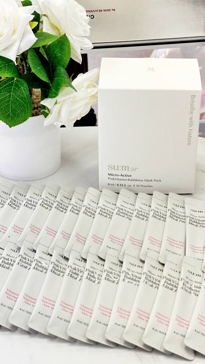 SU:M37 Micro-Active Pink Vitamin Bubbletox Mask Pack 300гр