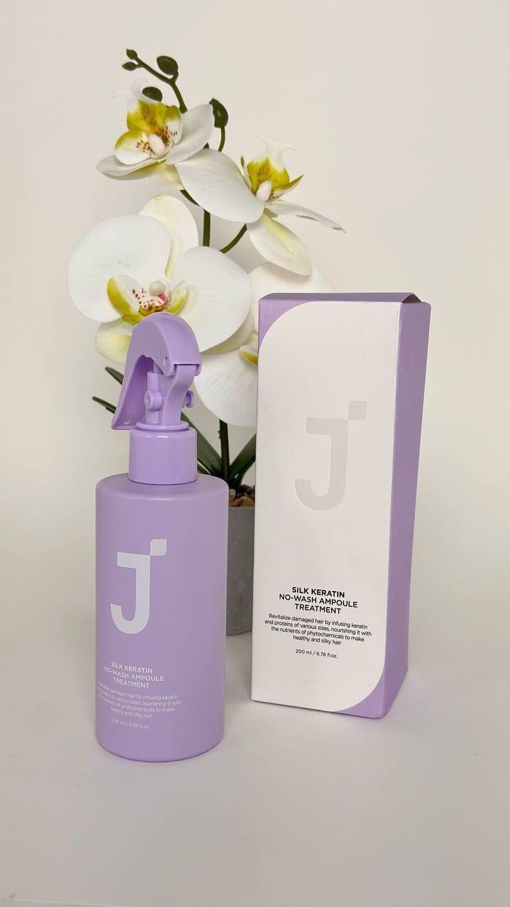 J SILK KERATIN NO-WASH AMPOULE TREATMENT 200ml 260гр