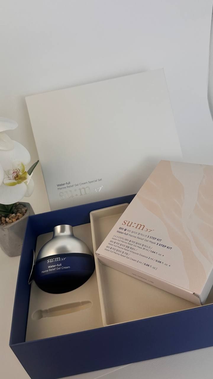 SU:M37 Water-full Marine Relief Gel Cream Special Set (120 мл) 1030гр