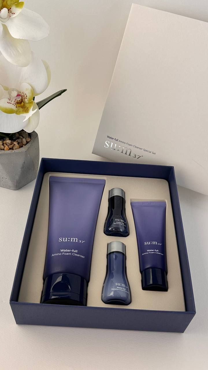 SU:M37 Water-full Amino Foam Cleanser Special Set 615гр