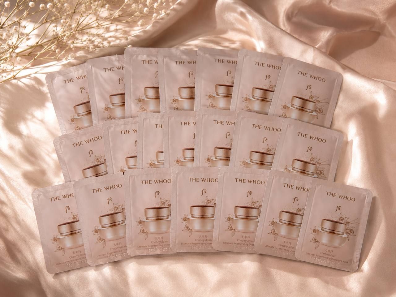 The history of Whoo Cheonyuldan Ultimate Regenerating Overnight Mask 4ml*20 115гр