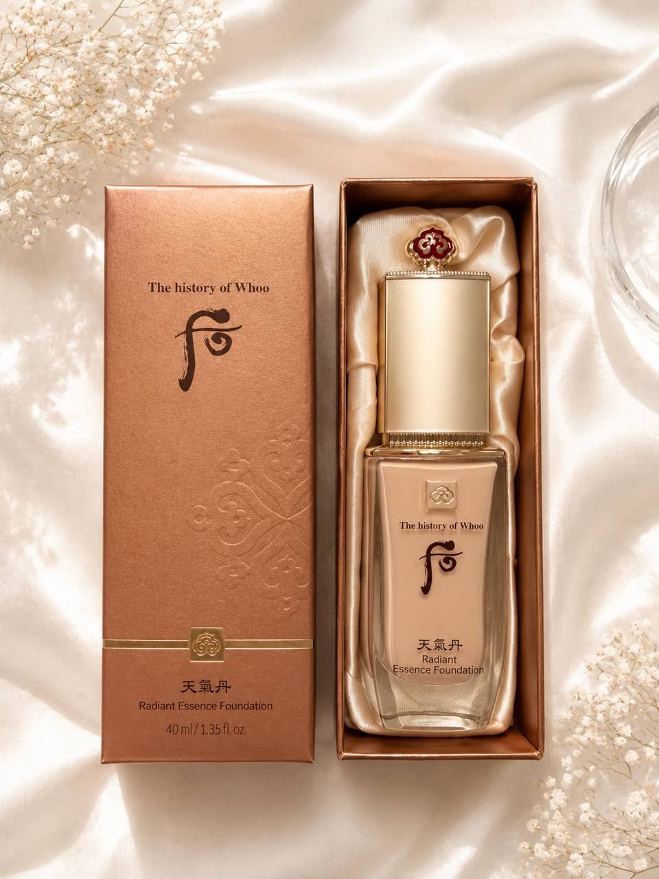 The history of Whoo Radiant essence Foundation 40ml 265гр