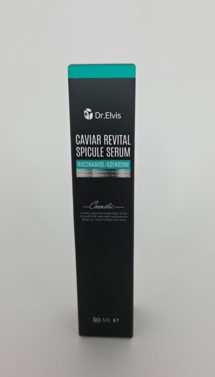 Dr. Elvis CAVIAR REVITAL SPICULE SERUM NIACINAMIDE ADENOSINE 30ml 45g