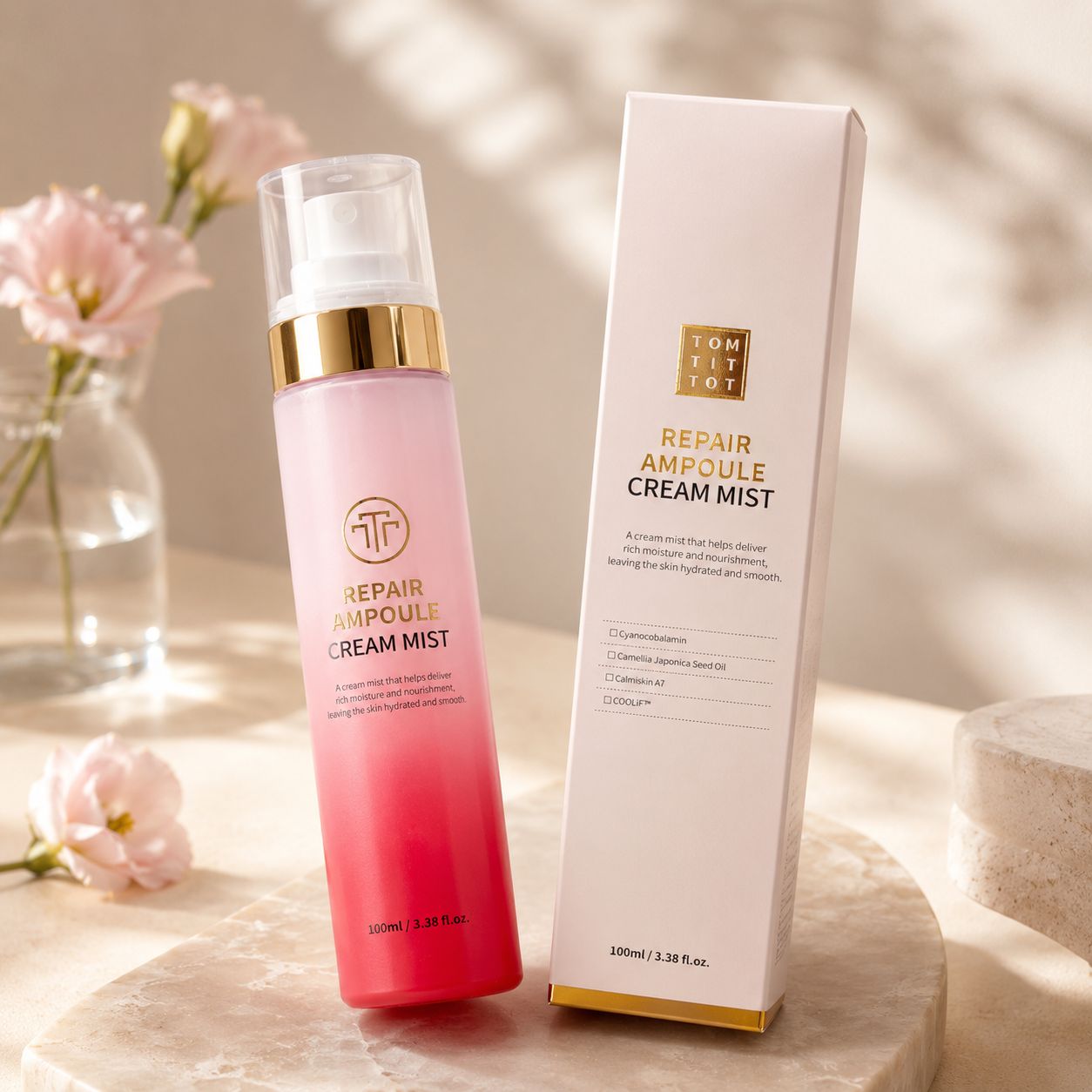 TOM-TIT-TOT (TTT) Repair Ampoule Cream Mist 100ml 155g