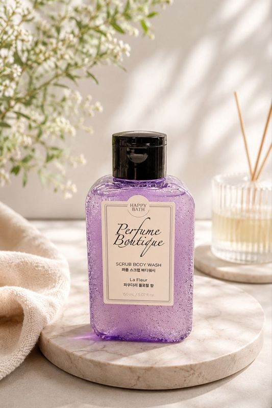 HAPPYBATH PERFUME BOUTIQUE SCRUB BODY WASH LA FLEUR 150ml 180гр