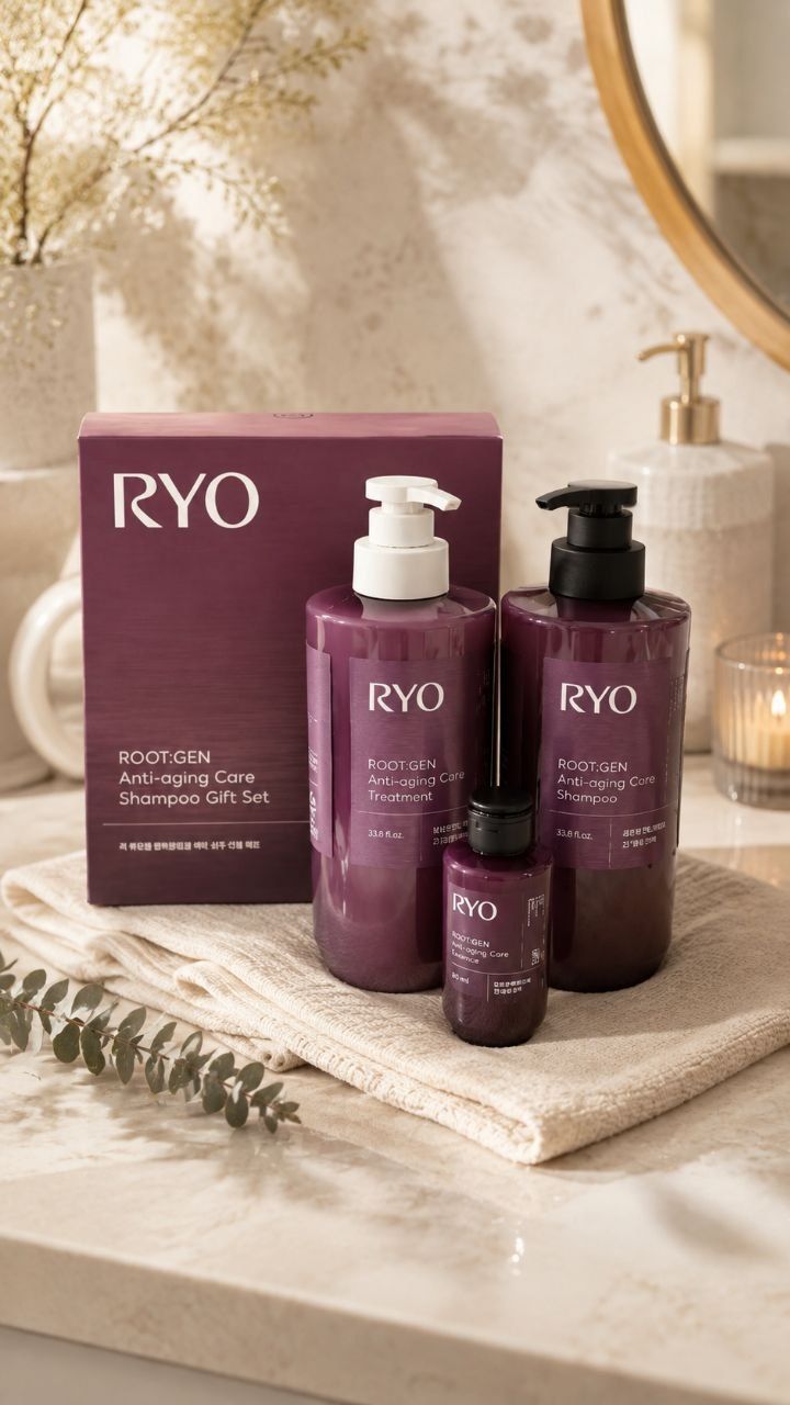 Ryo Root Gen Anti- aging Care Shampoo Gift Set 1460g