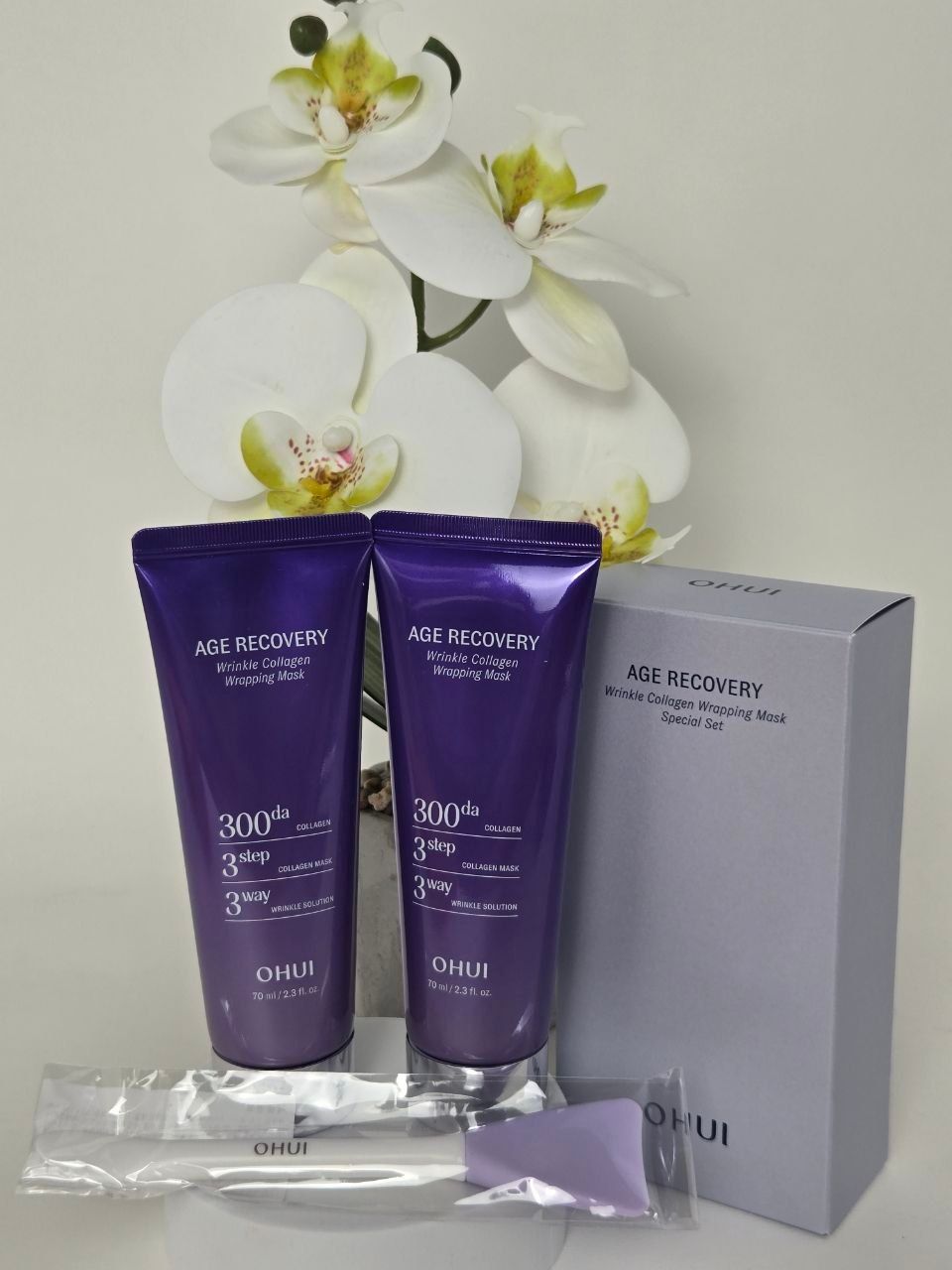 O HUI AGE RECOVERY Wrinkle Collagen Wrapping Mask Special Set 70*2ml 200g