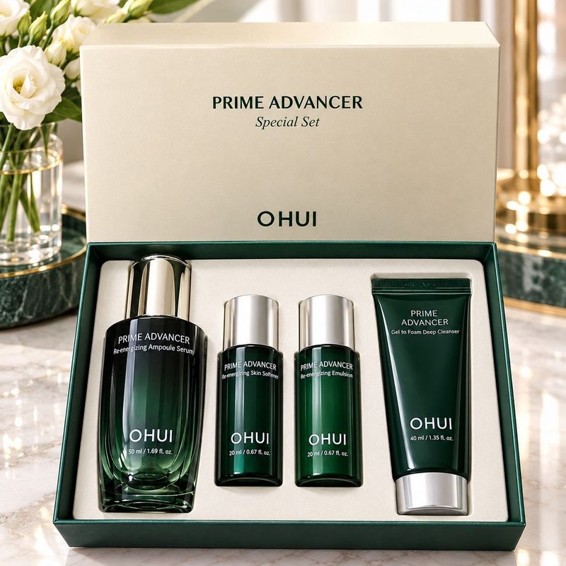 O HUI PRIME ADVANCER De-aging Ampoule Serum Special Set 505g