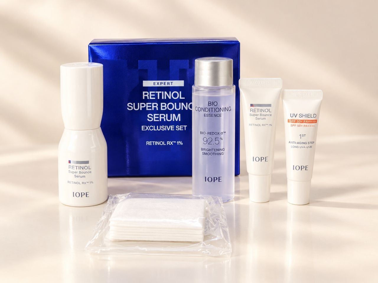 IOPE RETINOL SUPER BOUNCE SERUM EXCLUSIVE SET RETINOL RX 1% 260гр