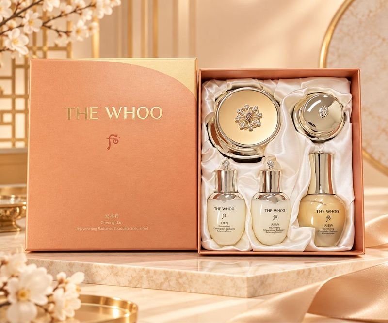 THE WHOO Cheongidan Rejuvenating Pro-Radiance Cream Special Set 750g