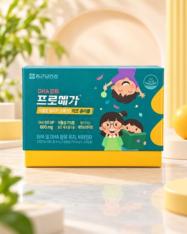 ProMega Plant-Based rTG Omega-3 Kids Chewable детская Омега-3 с DHA, 120 капсул 340g
