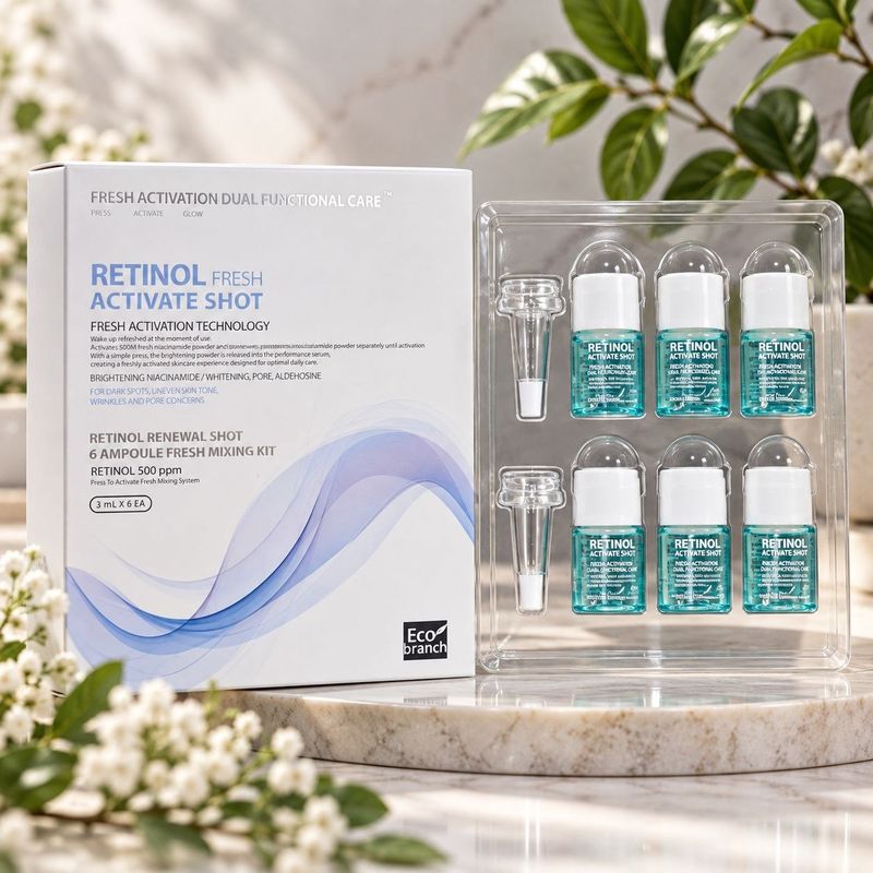 Eco Branch Retinol Fresh Activate Shot набор ретиноловых ампул 3 мл × 6 шт. 120g