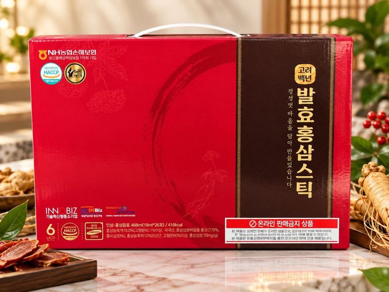 Koryo Baeknyeon Fermented Red Ginseng Stick красный женьшень 6 летней выдержки 26 стиков790гр