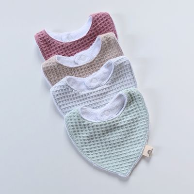 Bavaglino neonato Waffle 0-6 mesi