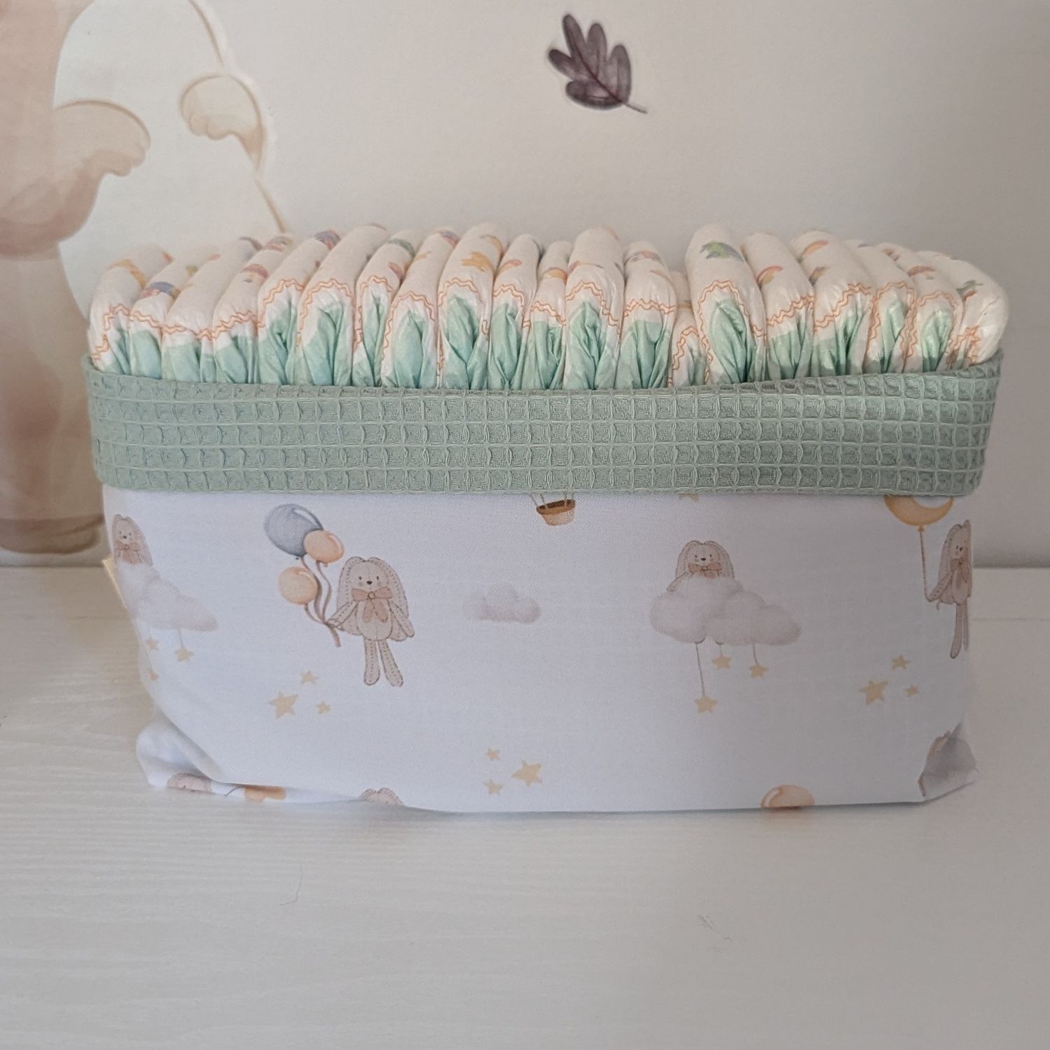 Cestini Organizer Fasciatoio Mongolfiere