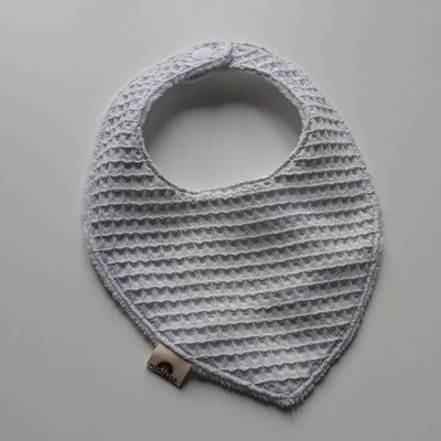 Bavaglino neonato Waffle 0-6 mesi Celeste