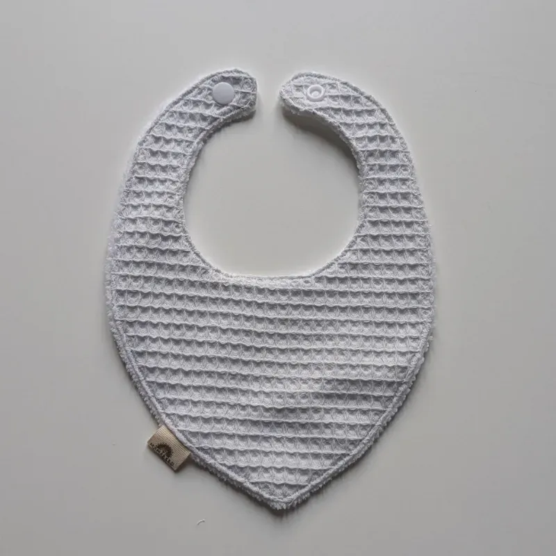 Bavaglino neonato Waffle 0-6 mesi spugna bamboo Bavaglino neonato Waffle 0-6 mesi spugna bamboo
