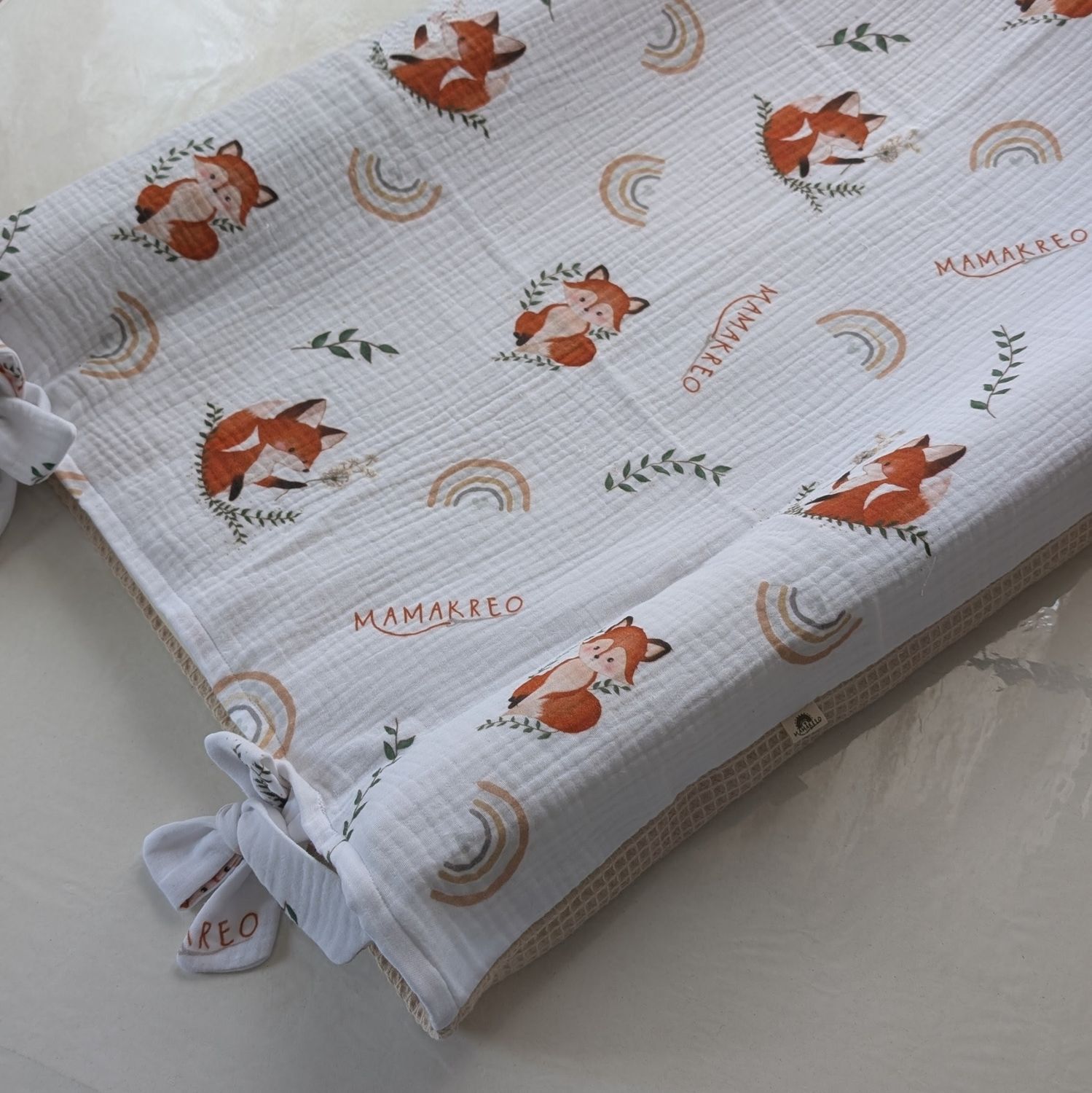 Fodera materassino fasciatoio mussola Fodera materassino fasciatoio mussola