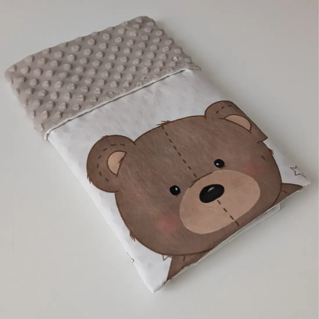 Copertina neonato minky pile - Mamakreo Copertina neonato minky pile - Mamakreo