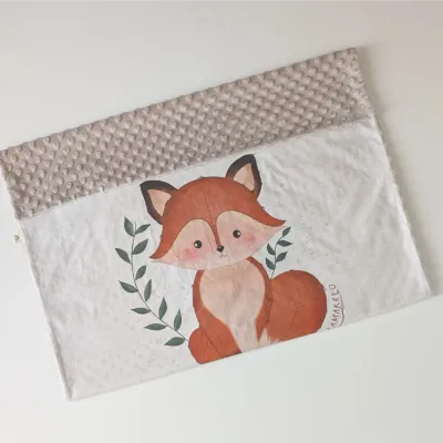 Copertina neonato minky pile - Mamakreo Copertina neonato minky pile - Mamakreo