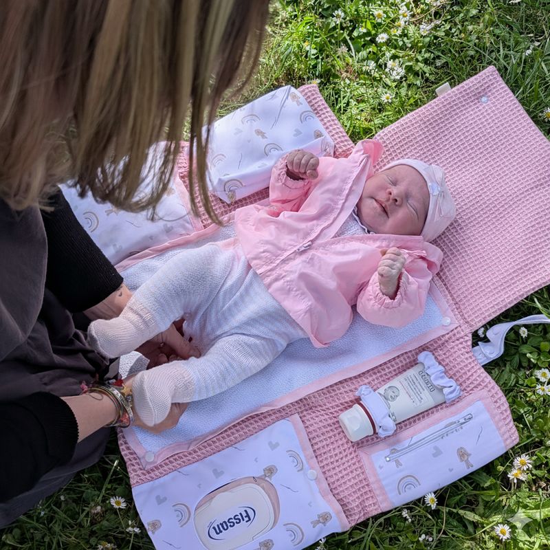 Fasciatoio da viaggio neonato Complete - versione nido d'ape Fasciatoio da viaggio neonato Complete - versione nido d'ape