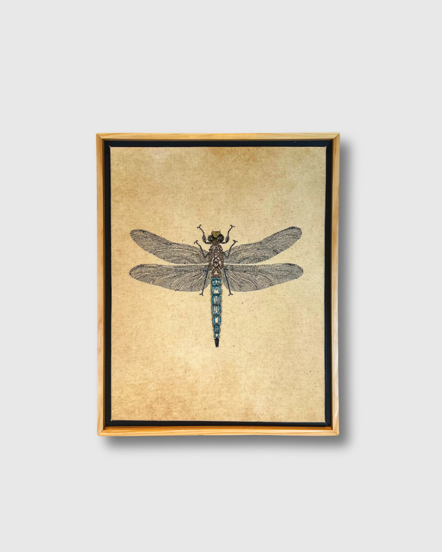 Thread Art-Blue Dragonfly