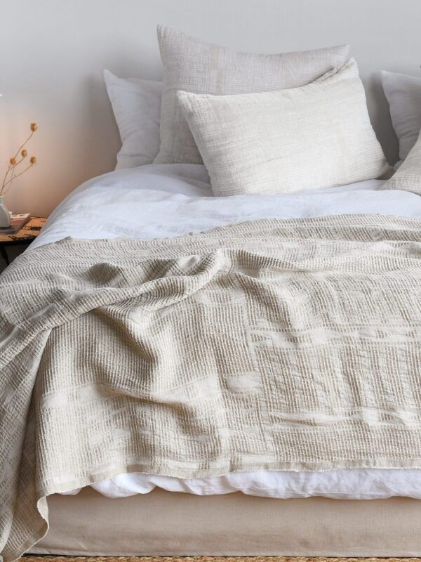 Throw-Natural Sand-Linen
