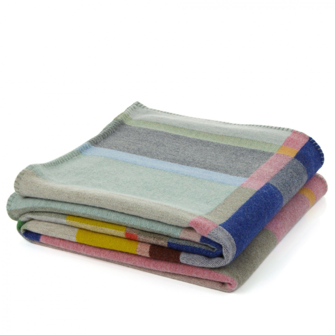 Lambswool Block Throw