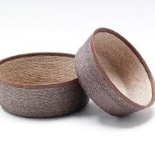 Basket-Frutero-Leather Trim-Diam30
