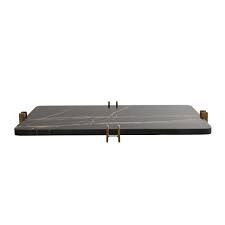 Tray-Bengal Marble/Brass