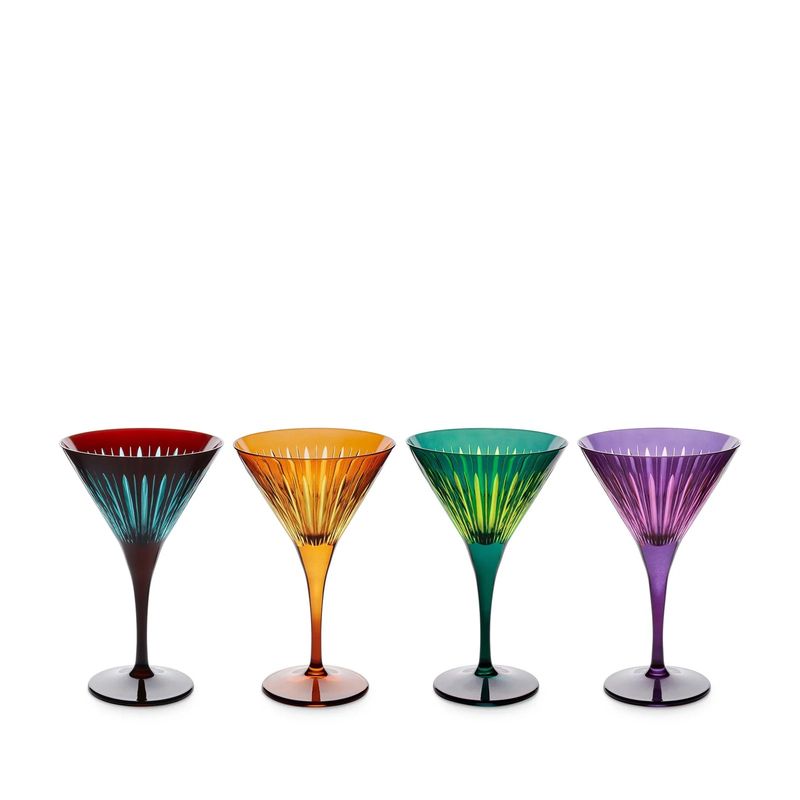 Prism Color Martini Glasses