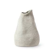 Vase-White Jaden-Tall