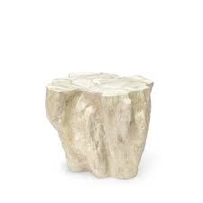Side Table-Fossilized Clam