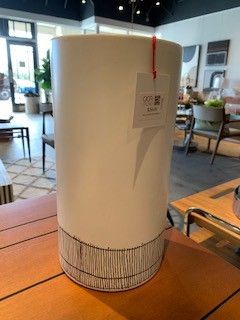 Vase-Gustive-White/Black L