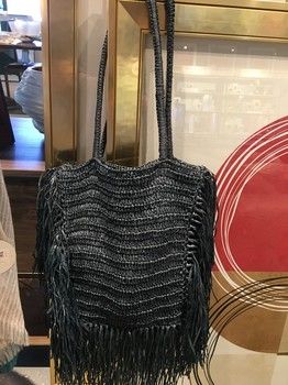Bag-Indigo Raffia-Vintage