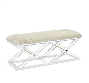 Bench-Acrylic/Shearling