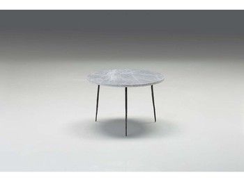 End Table-Grey Marble-Low