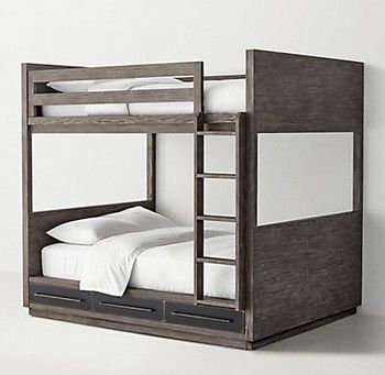 Bed-Driftwood Grey-Bunk Twin