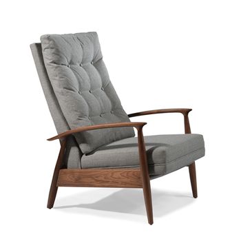 Recliner-Charcoal-Walnut