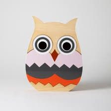 Sculpture-Pink Owl-Rustic